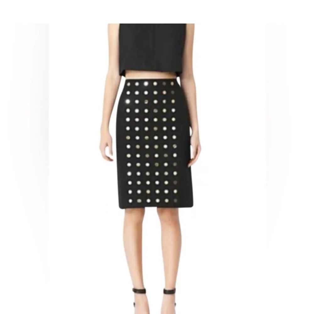 Kate Spade Black Pencil Skirt with Gold Dot Sequins